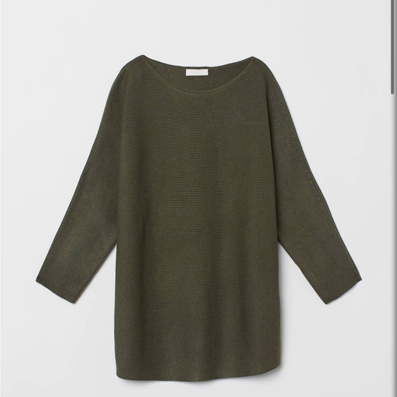 H&M Moss Green Rib Knit Sweater - Picture 1 of 4
